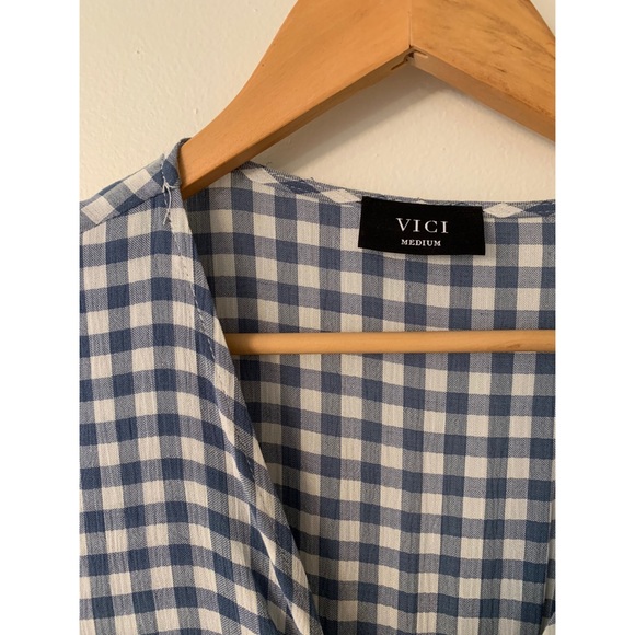 Blue and white midi dress - Picture 4 of 6